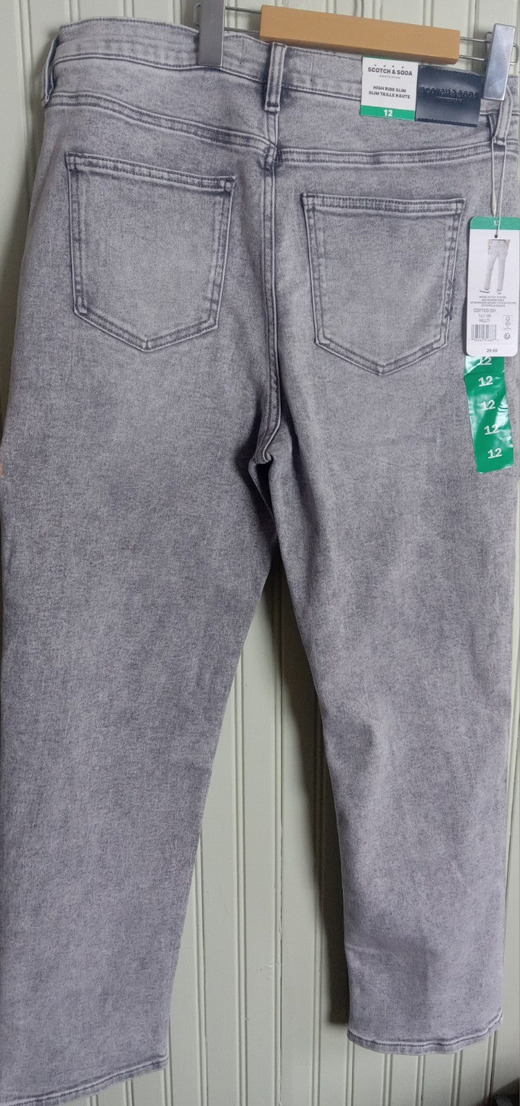 NWT Women’s Scotch & Soda High Rise Slim Jeans Size 12 – Designer Denim