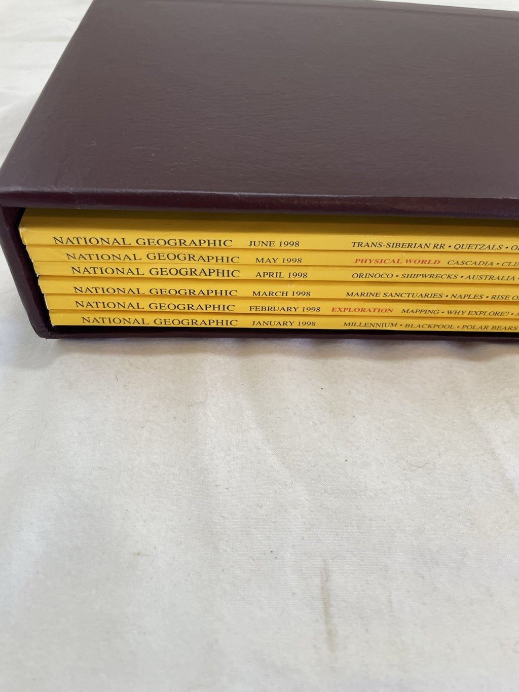 Vintage Nat Geo Jan–Jun 1998 Set w/ Slipcover | Wildlife, Photography
