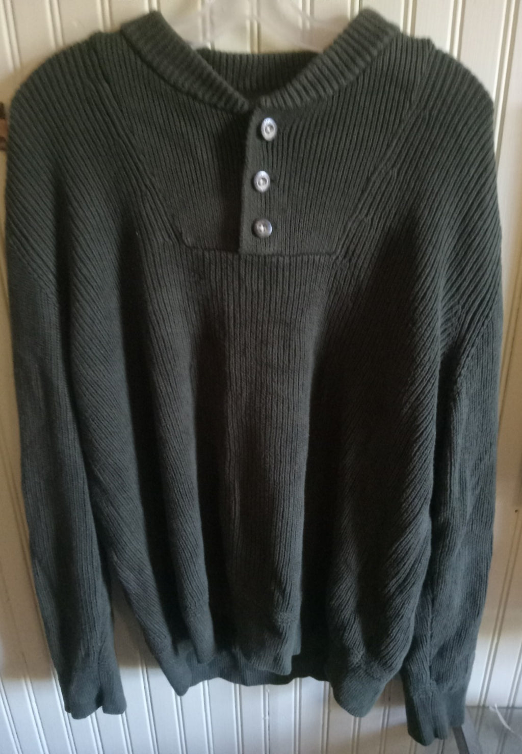 Eddie Bauer 100% Cotton Pullover Sweater – Men's XL, Casual Knit