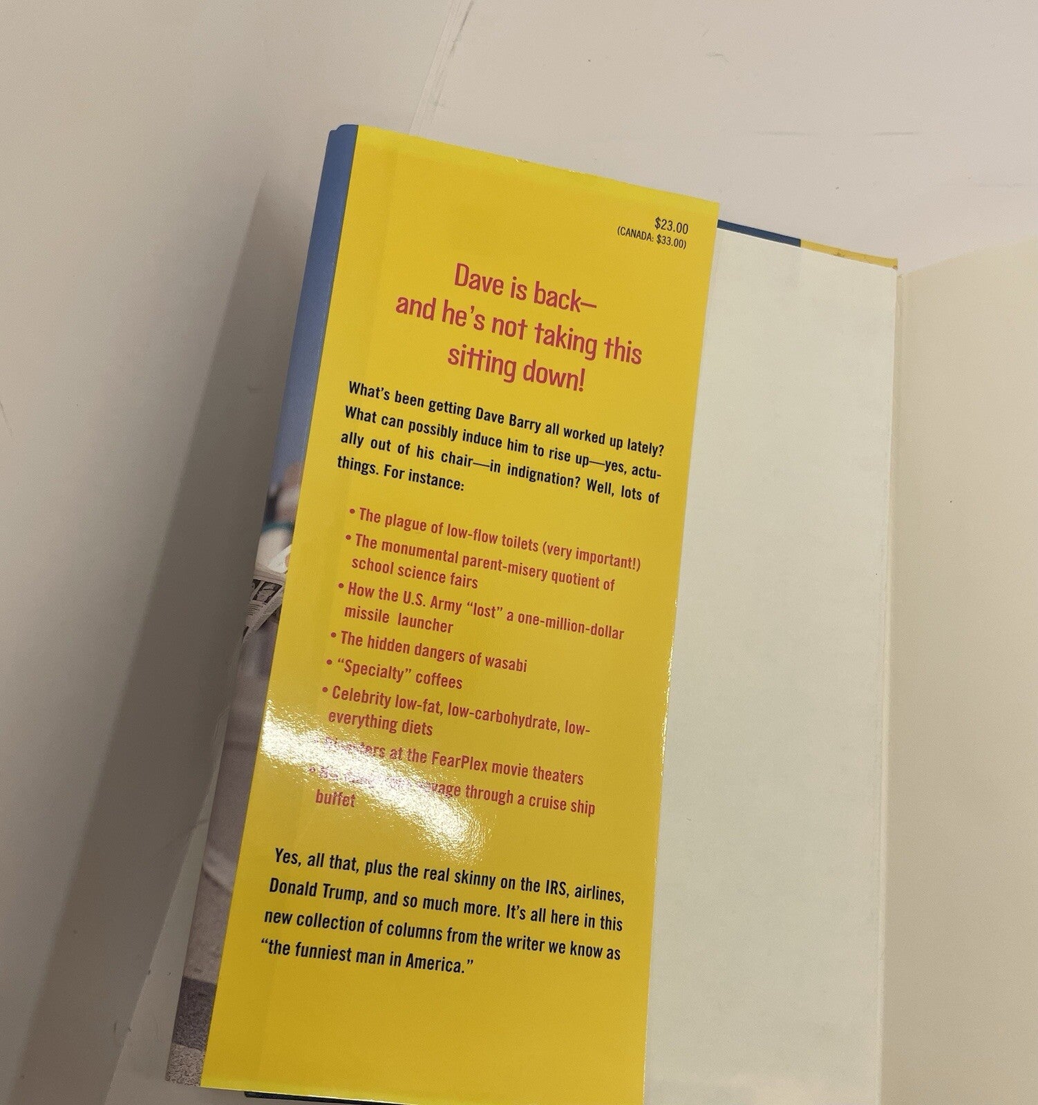 Dave Barry Is Not Taking This Sitting Down – G+ Humor Essays, DJ