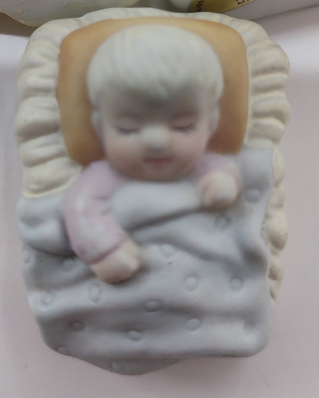 Lot of 9 Russ Berrie Bisque Mini Figurines Vintage Figurine Set Collectible