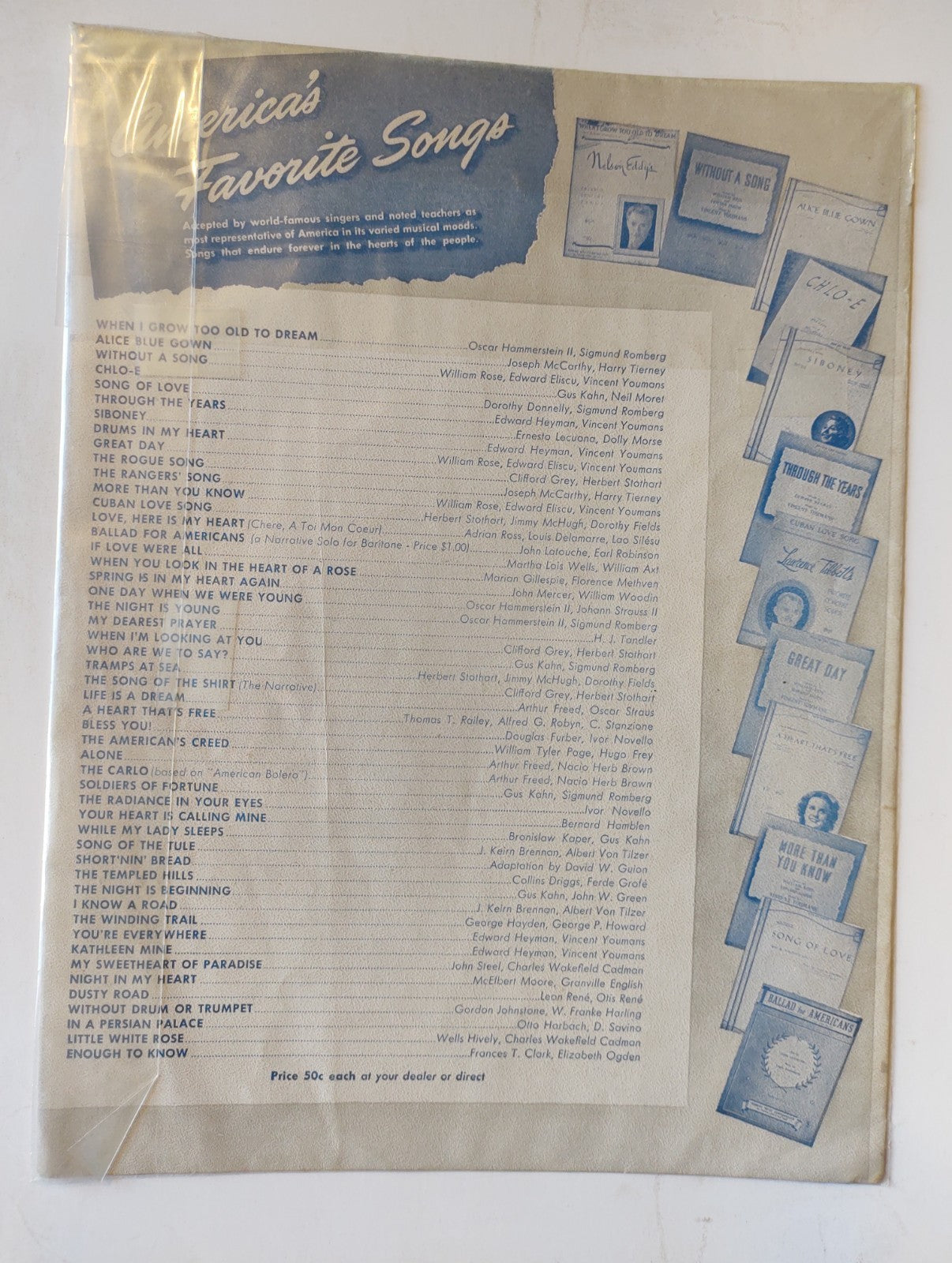 Alice Blue Gown Irene Musical 1919 Leo Feist Joseph McCarthy Vintage Sheet