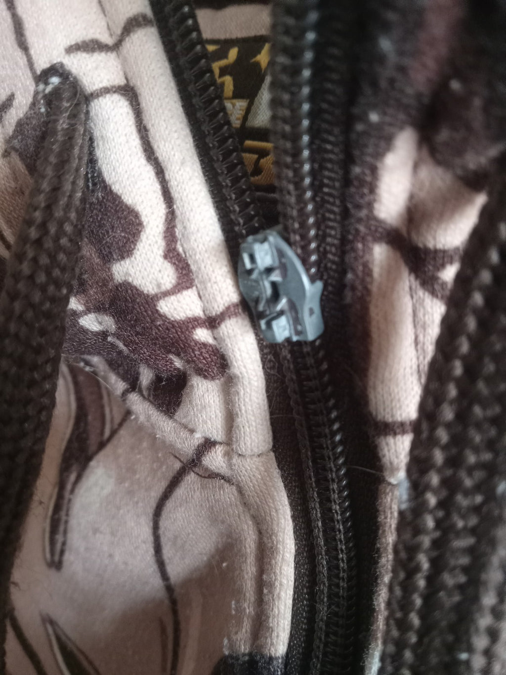 Rawblue Graffiti Zip Hoodie Full Face Mask Urban Streetwear Jacket Men’s Size L