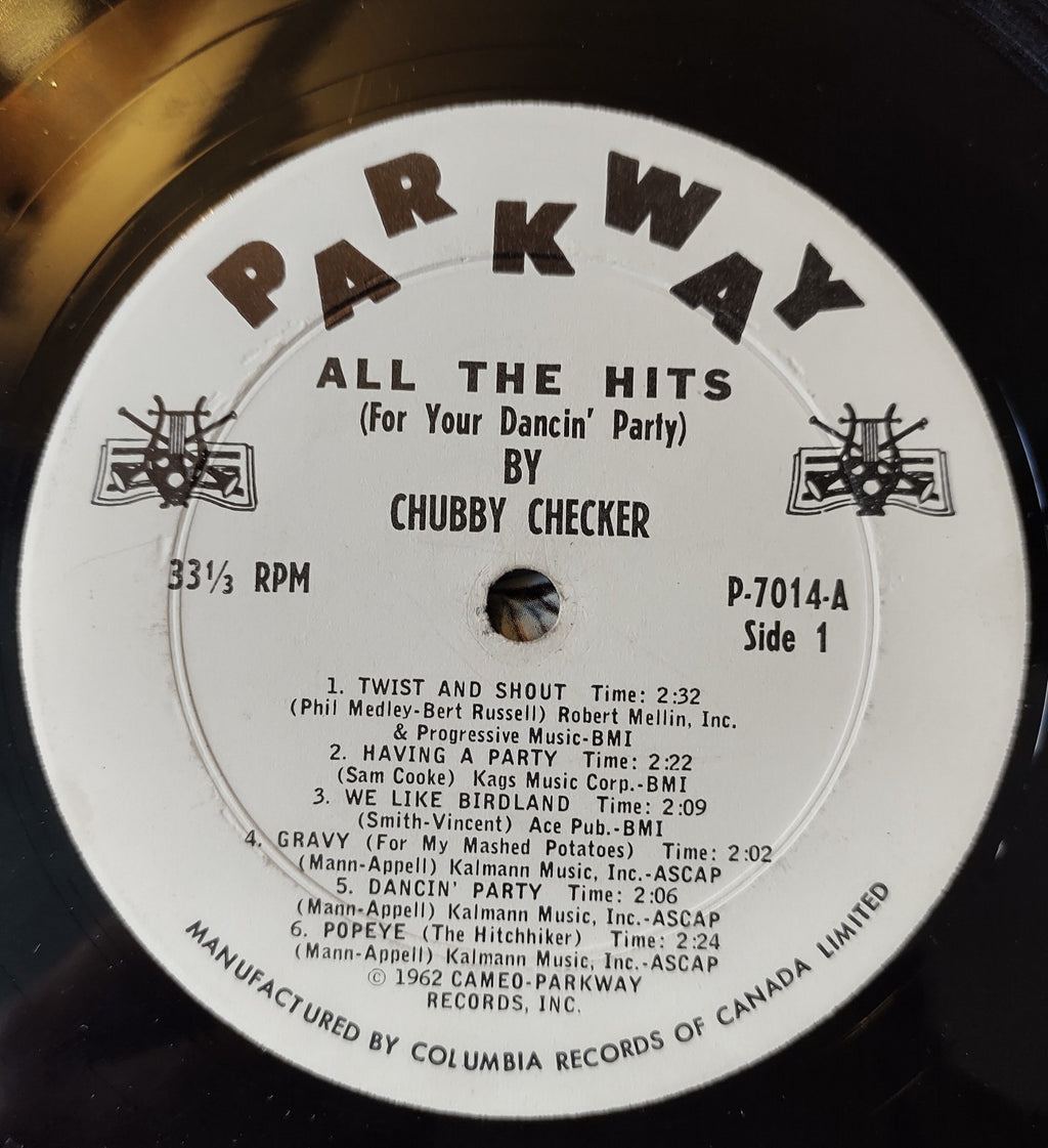 All The Hits By Chubby Checker Nova Parkway P-7014 1963 Pop LP