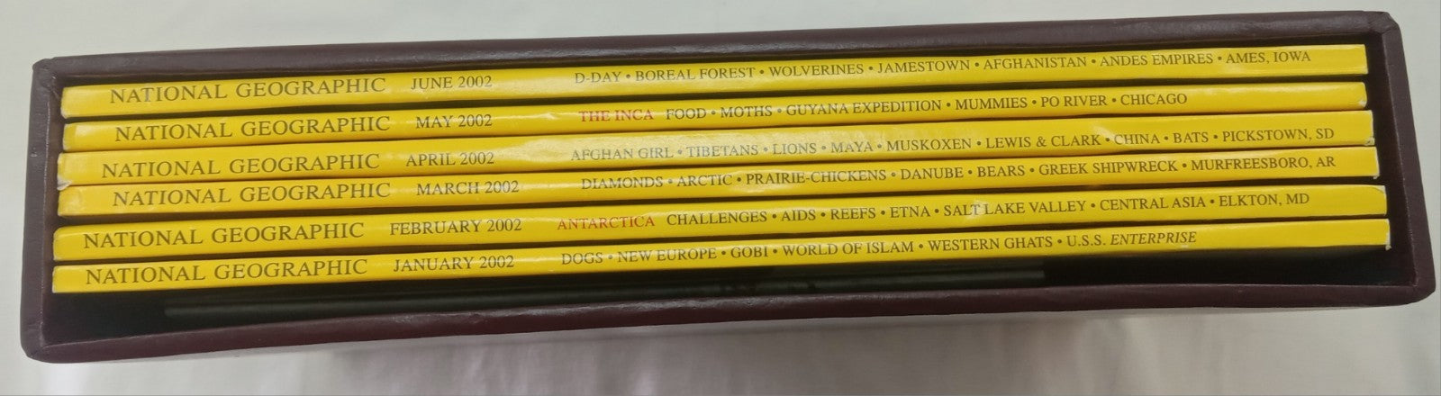 Nat Geo Magazines With Slipcover Jan To June 2002