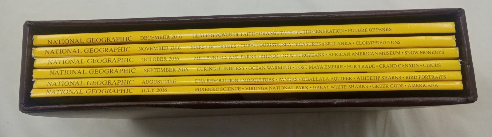 Nat Geo Magazines With Slipcover July To December 2016