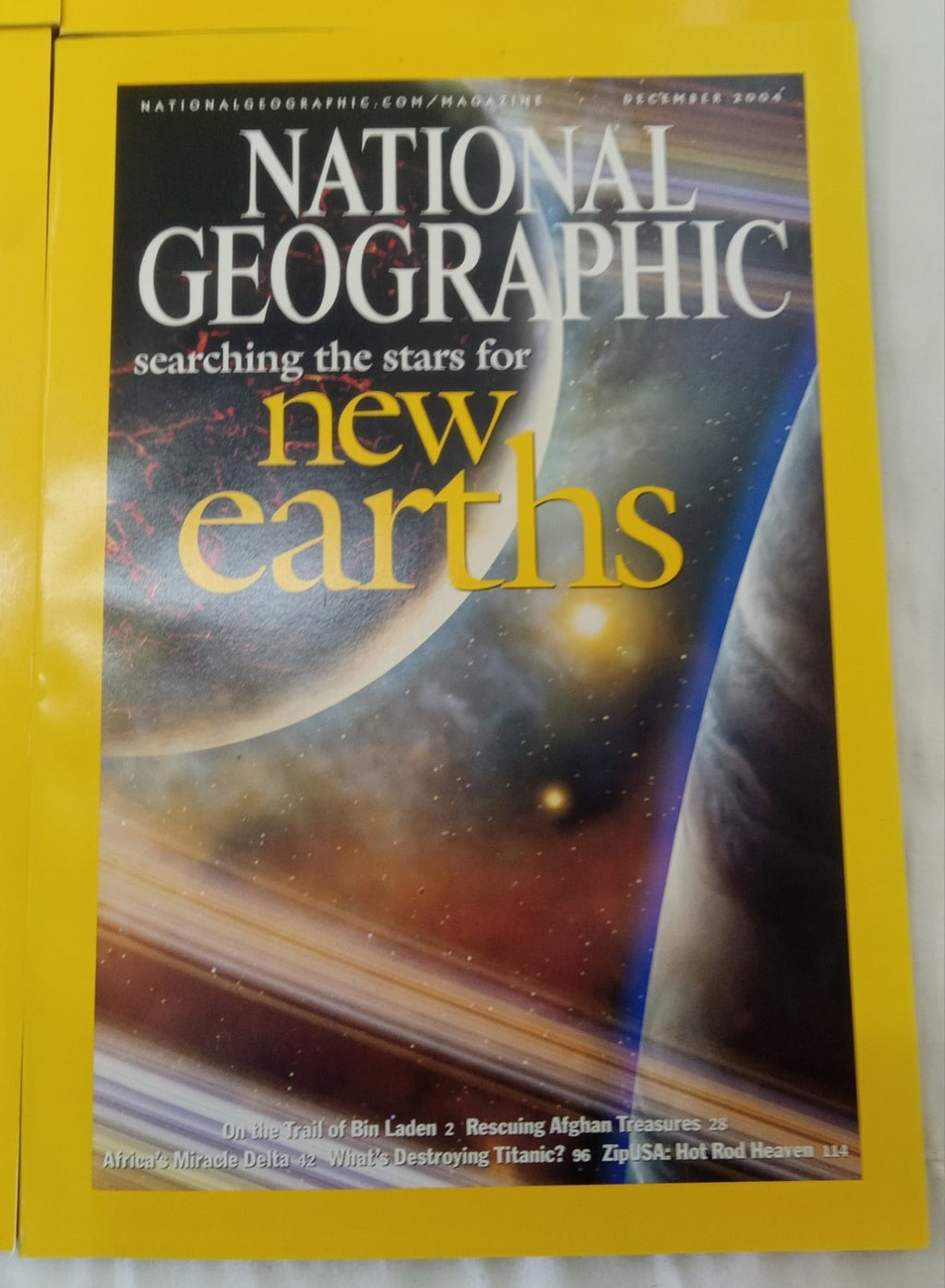 National Geographic Jul–Dec 2004 VG+ | 6 Magazines in Faux Leather Case