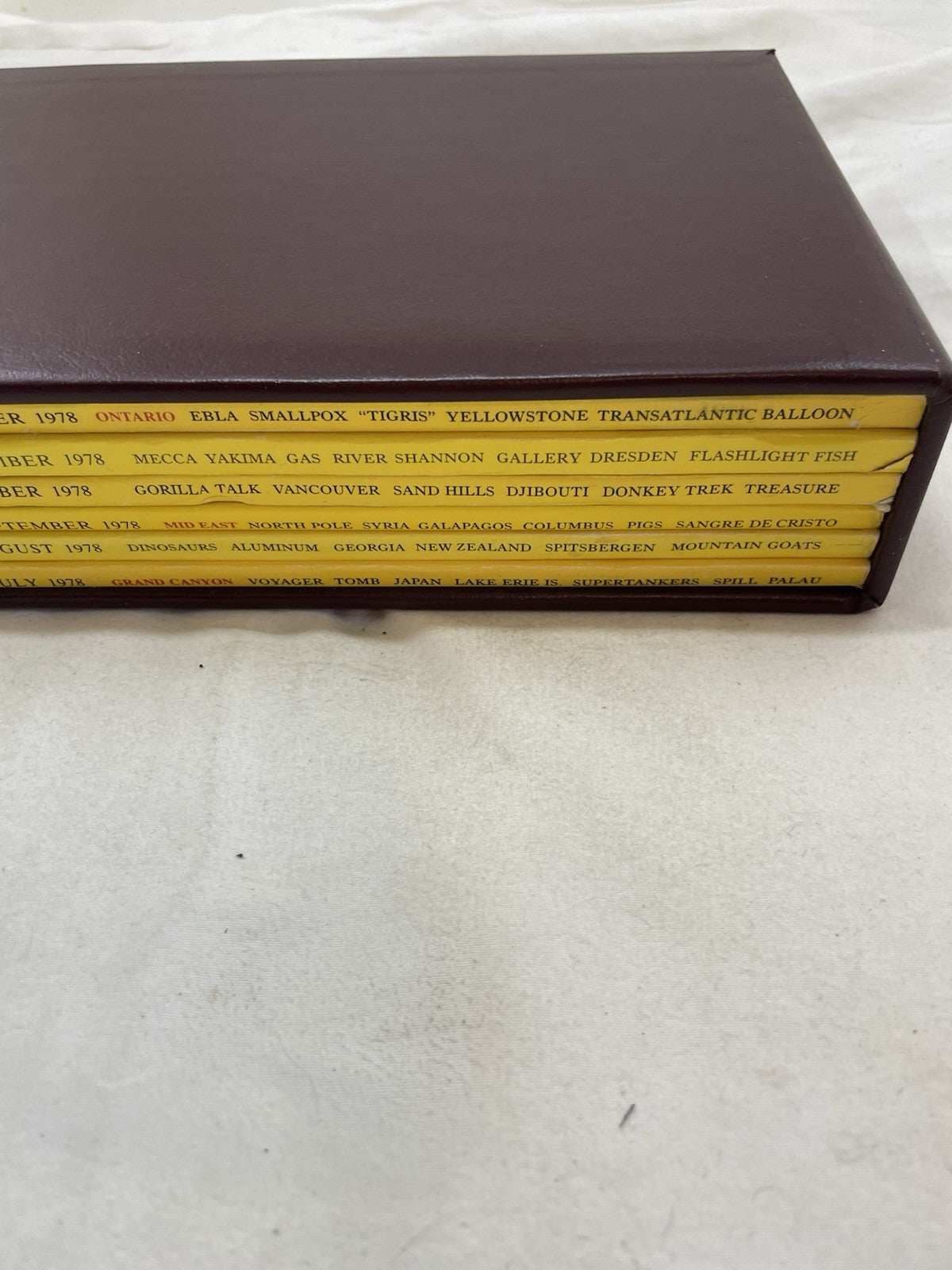 Vintage Nat Geo Lot Jul–Dec 1978 Slipcover | Culture, History, Travel