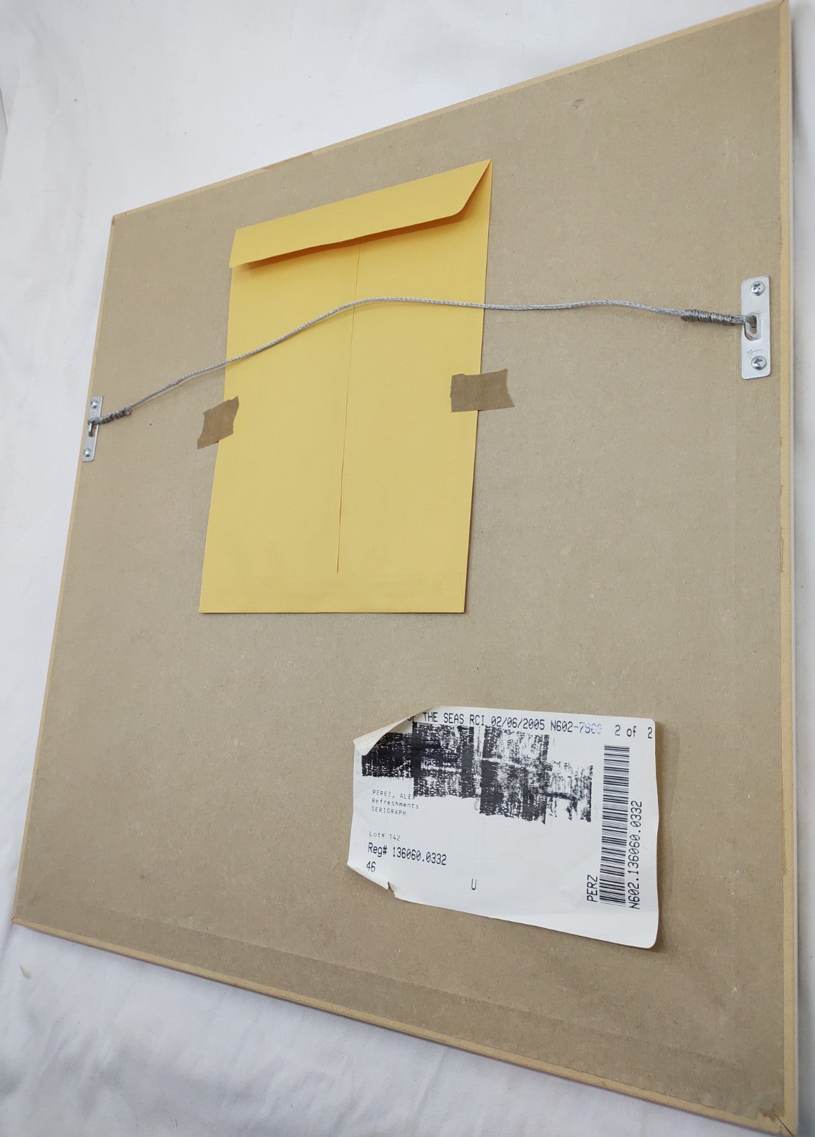 Alex Perez Refreshments Hand Signed Serigraph #17/350 Framed Art