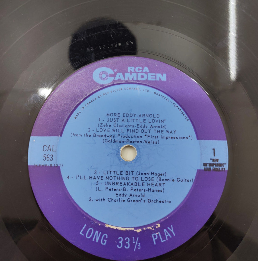 Eddy Arnold – More Eddy Arnold (1960) LP RCA Camden CAS-563(e) Stereo