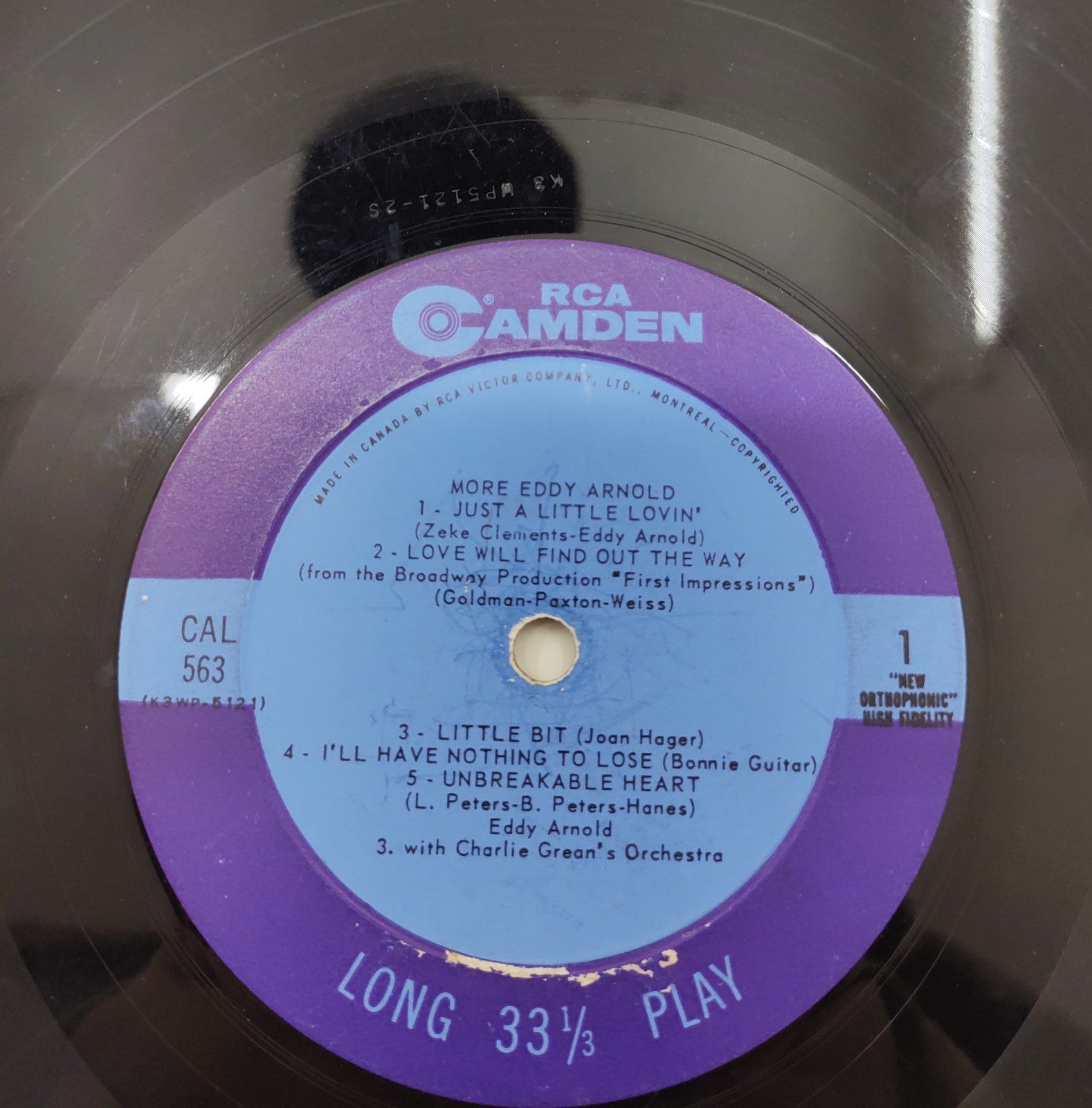 Eddy Arnold – More Eddy Arnold (1960) LP RCA Camden CAS-563(e) Stereo