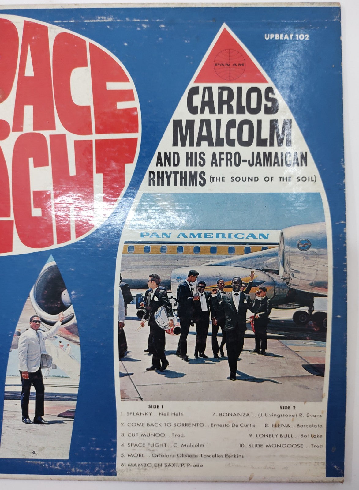 Carlos Malcolm – Space Flight UpBeat-102 Ska Jazz Vinyl LP Rare