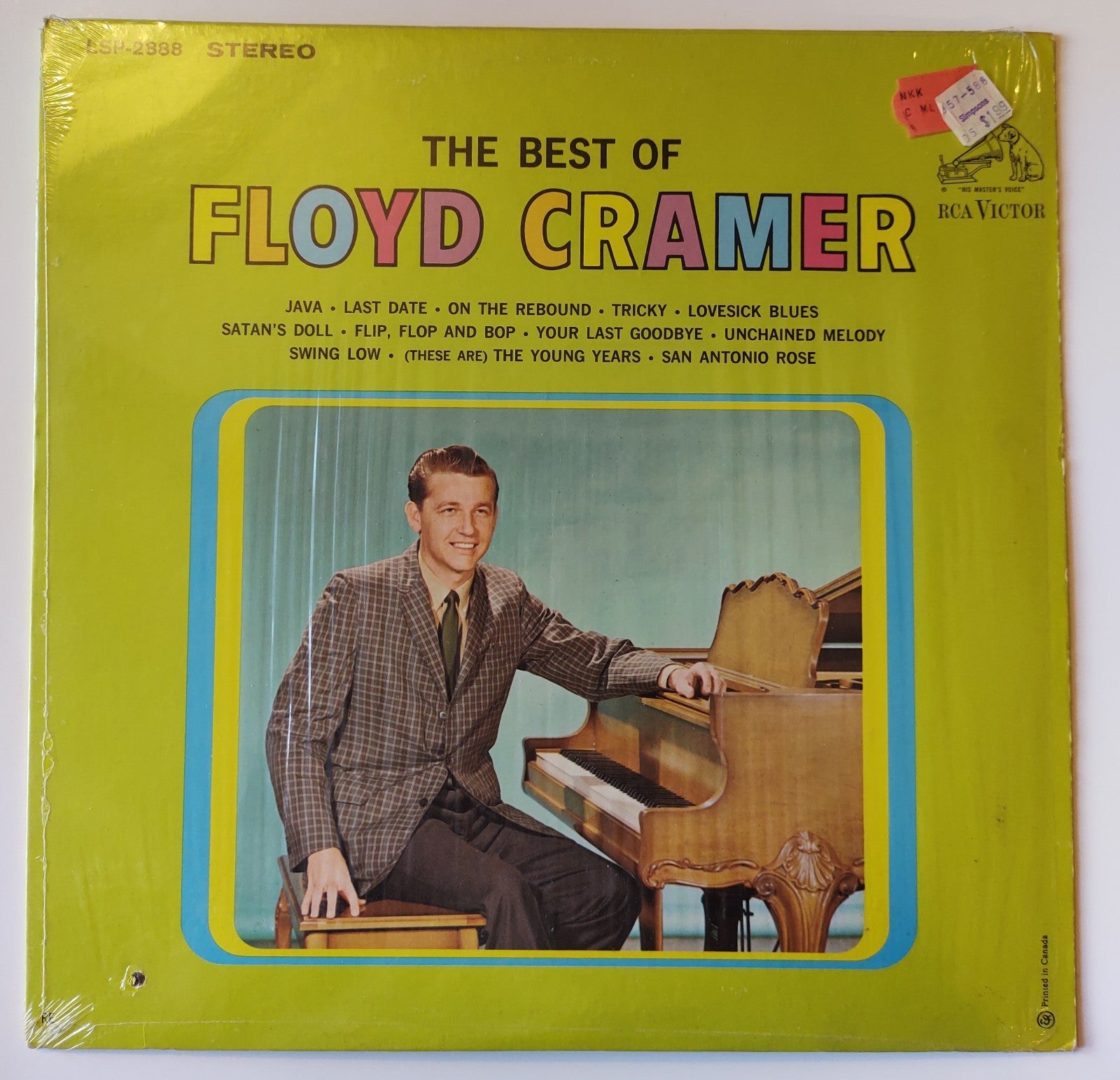 Floyd Cramer The Best Of LSP-2888 Stereo Mono Piano Hits Java LP 1964