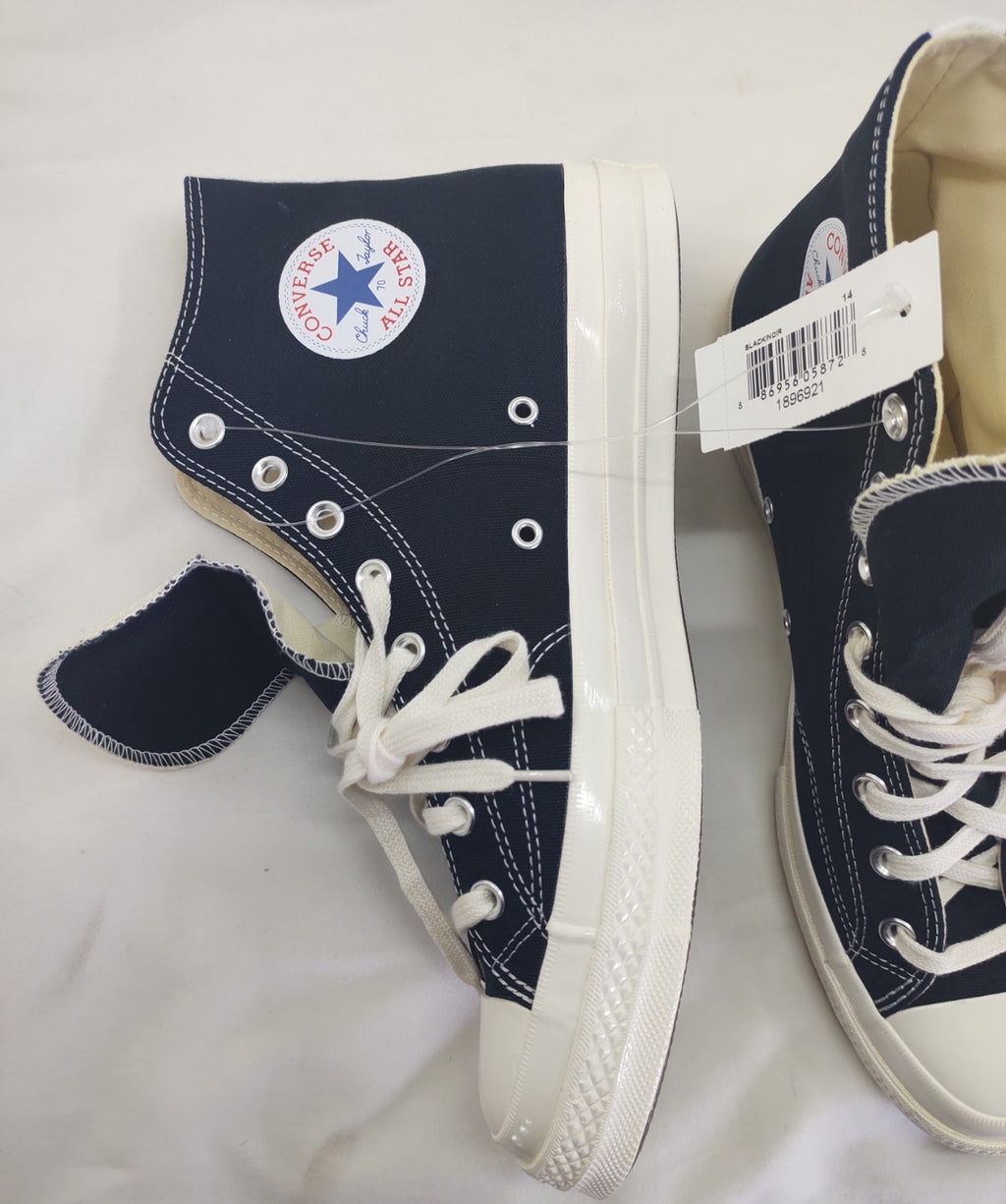 Converse x Comme des Garçons Play Chuck 70 High Black Sneakers – New in Box