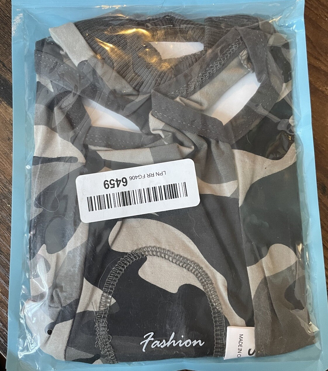 Camo Dog Snap Shirt Size XS – Lightweight Military-Print Pet Apparel Outfit