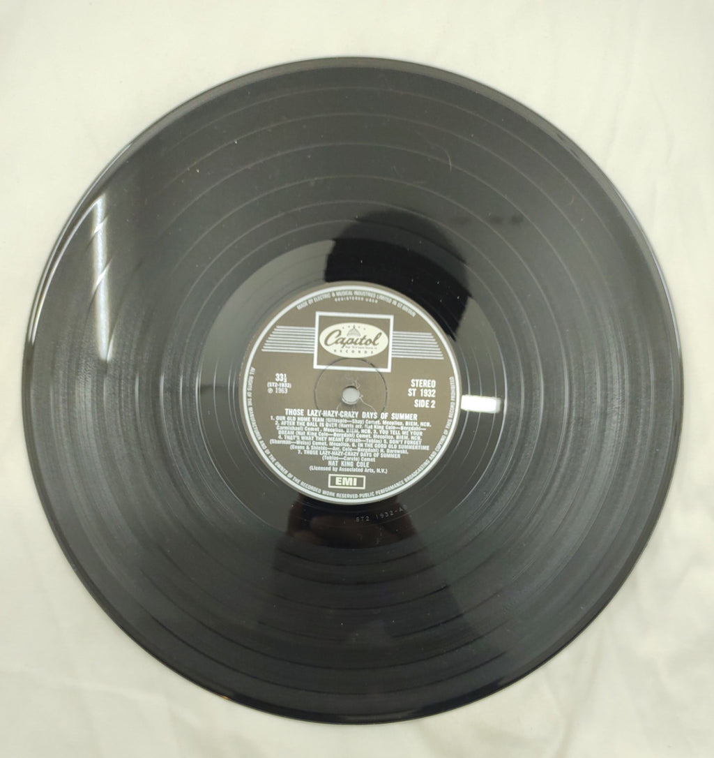 Nat King Cole – Lazy-Hazy-Crazy Days of Summer LP ST1932 VG