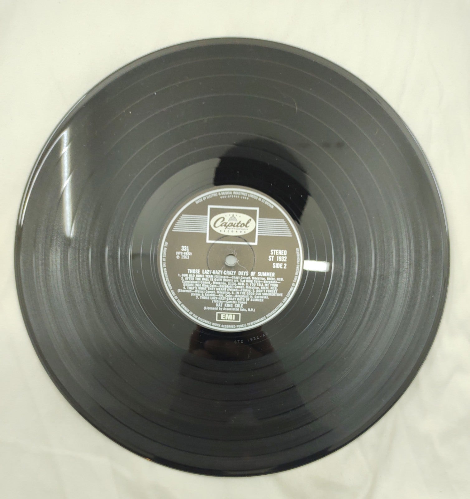 Nat King Cole – Lazy-Hazy-Crazy Days of Summer LP ST1932 VG