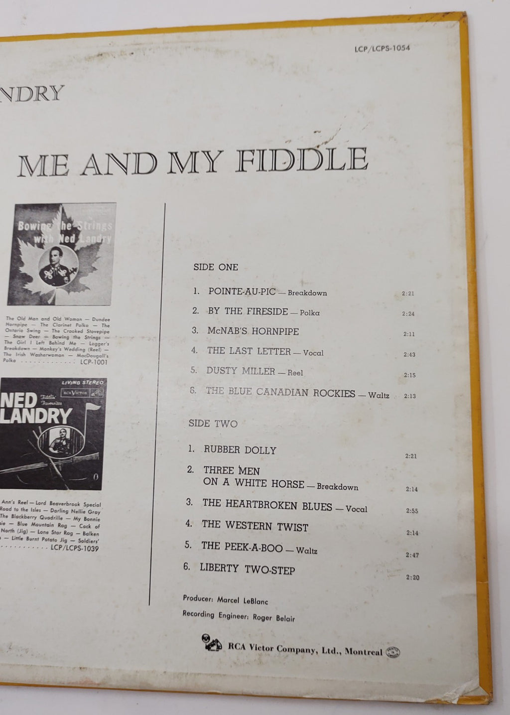 Ned Landry – Me and My Fiddle (1962) Vinyl LP RCA Victor LCP-1054
