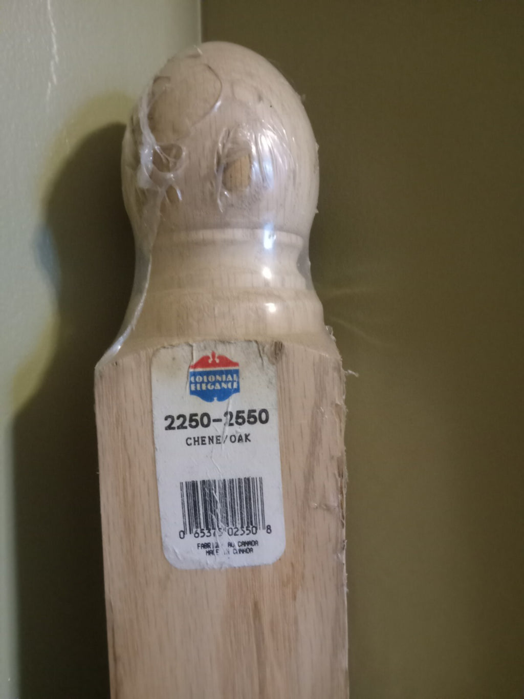 Colonial Elegance Turned Oak Newel Post – New Stair Component