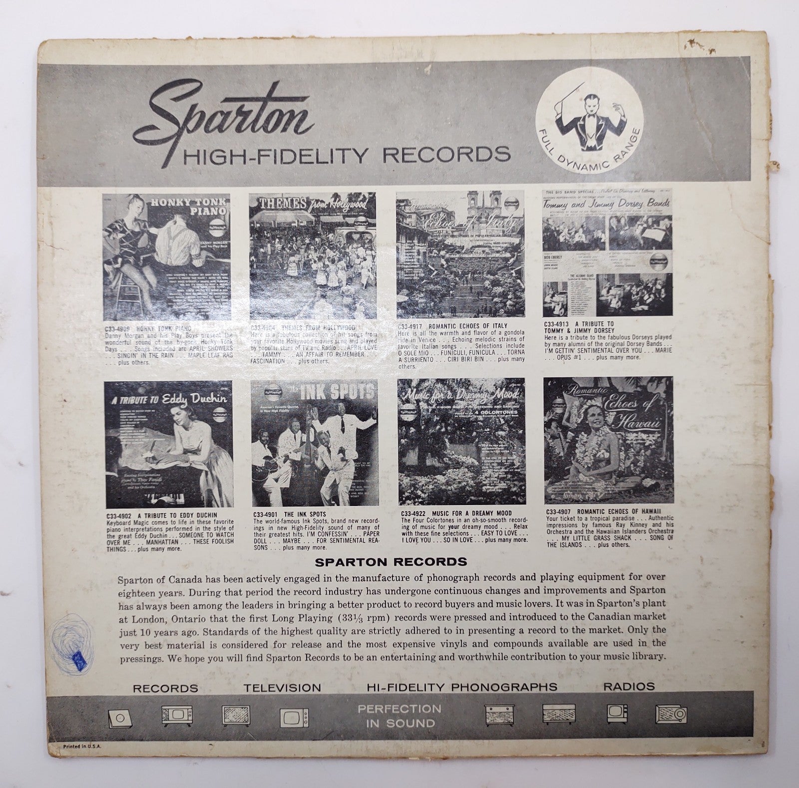 Gordon MacRae & Barbershop Blades Quartet – Colortone C33-4949 Vinyl LP