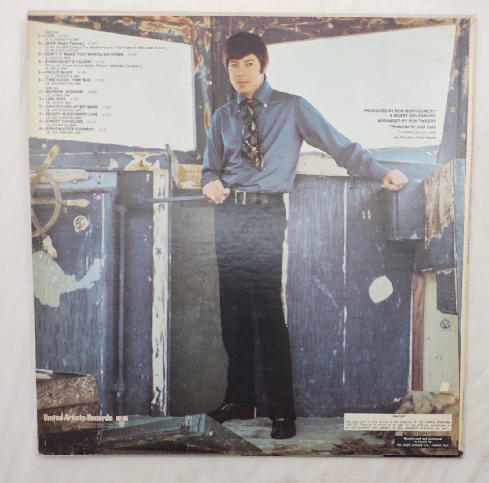Bobby Goldsboro – Muddy Mississippi Line LP Stereo United Artists UAS-6735