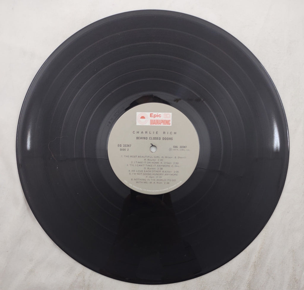 Charlie Rich – Behind Closed Doors LP Quadraphonic Epic EQ-32247