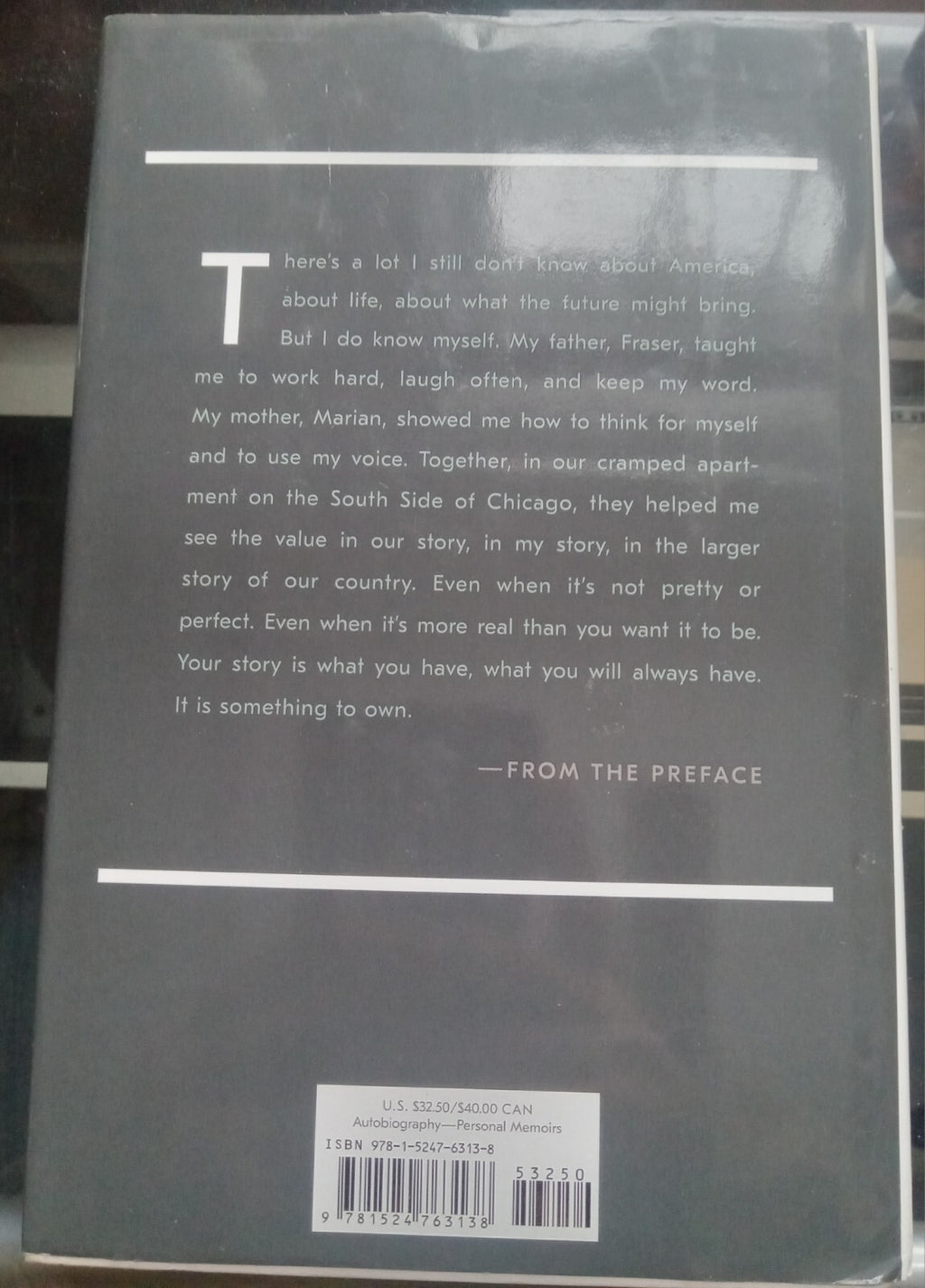 Becoming by Michelle Obama – 2018 Memoir HC VG+