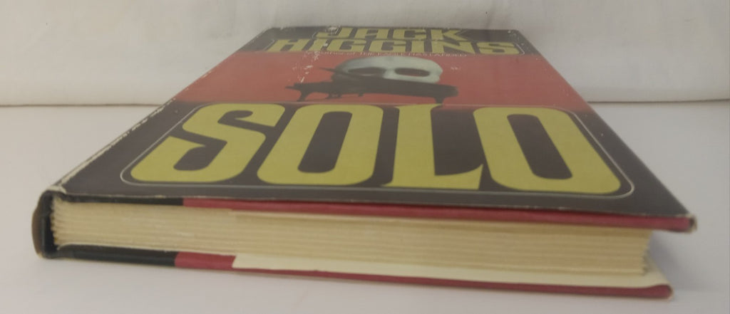 Solo by Jack Higgins Hardcover Spy Thriller Fiction Novel Dust Jacket Vintage