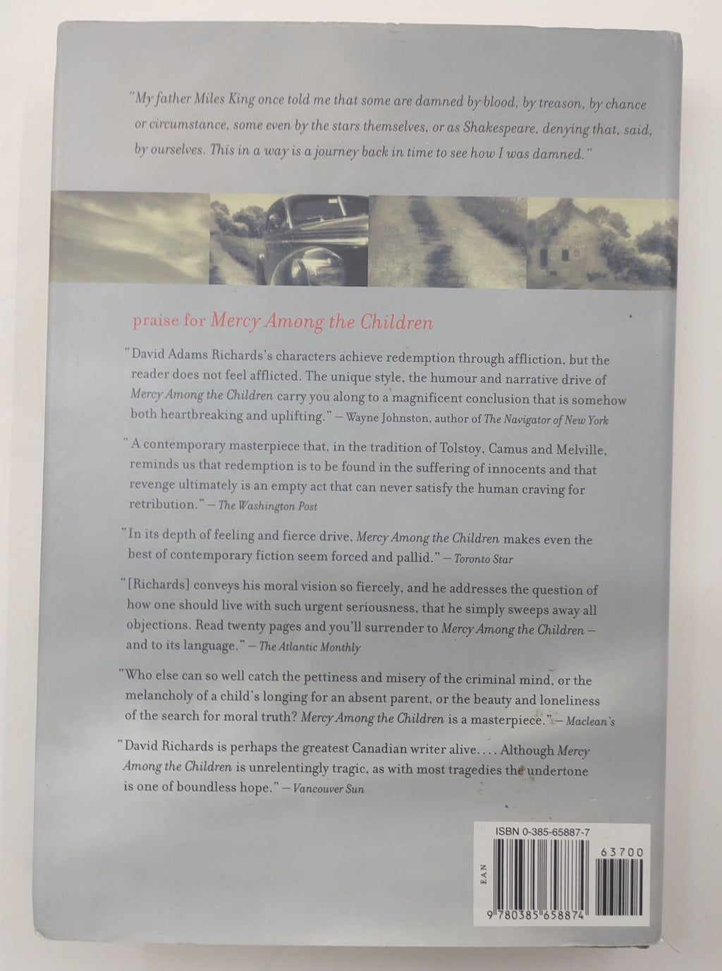 David Adams Richards River of the Brokenhearted 2003 Hardcover Fiction Novel