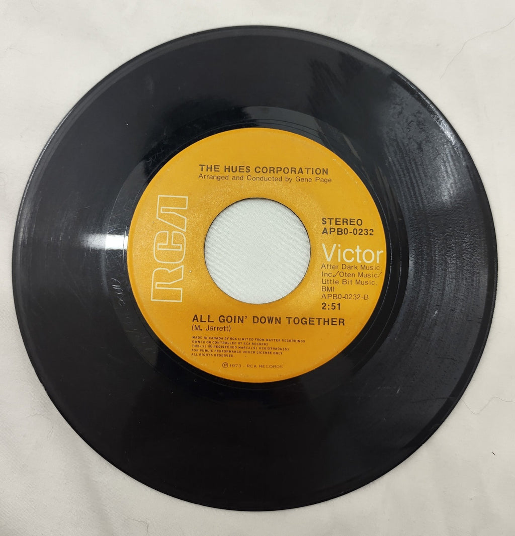The Hues Corporation-Rock the Boat / All Goin' Down Together 7" Single APB0-0232