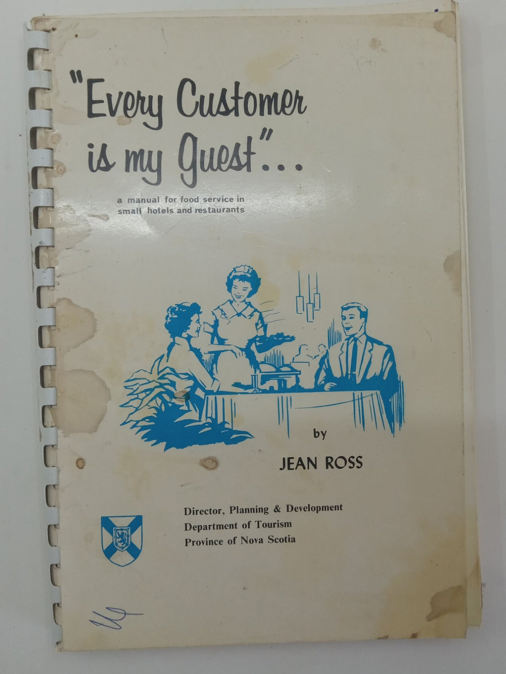 Every Customer Is My Guest – Vintage Manual, Restaurant Service