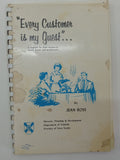Every Customer Is My Guest – Vintage Manual, Restaurant Service