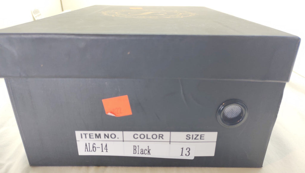 Snover Men’s Black Leather Oxford Dress Shoes Size 13 Lace-Up Formal NWT