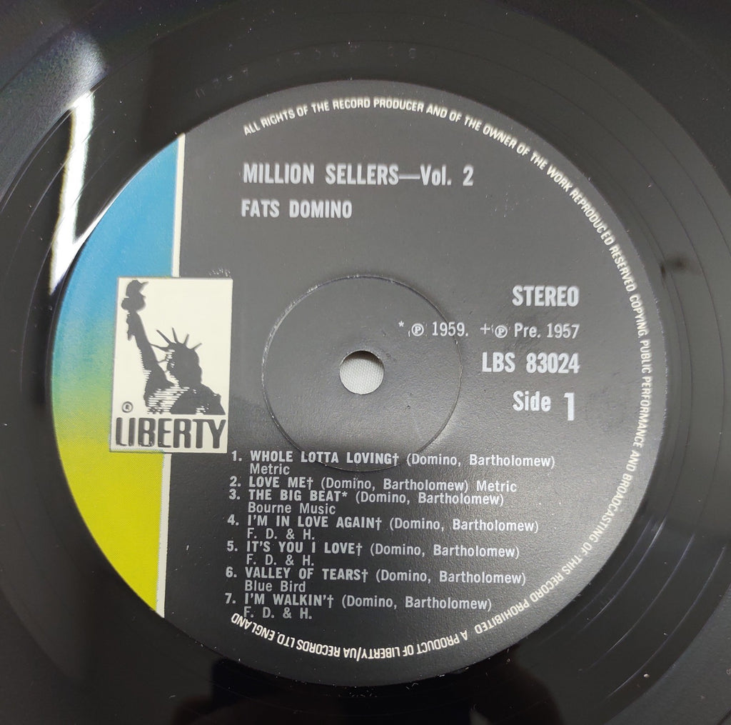 Fats Domino – Million Sellers Vol.2 Liberty LBS83024E Vinyl LP VG