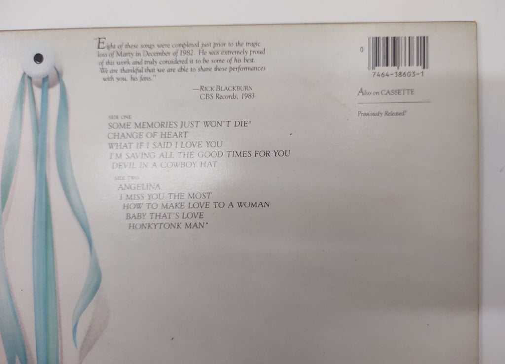 Marty Robbins – Some Memories Just Won’t Die Vinyl LP Columbia Country