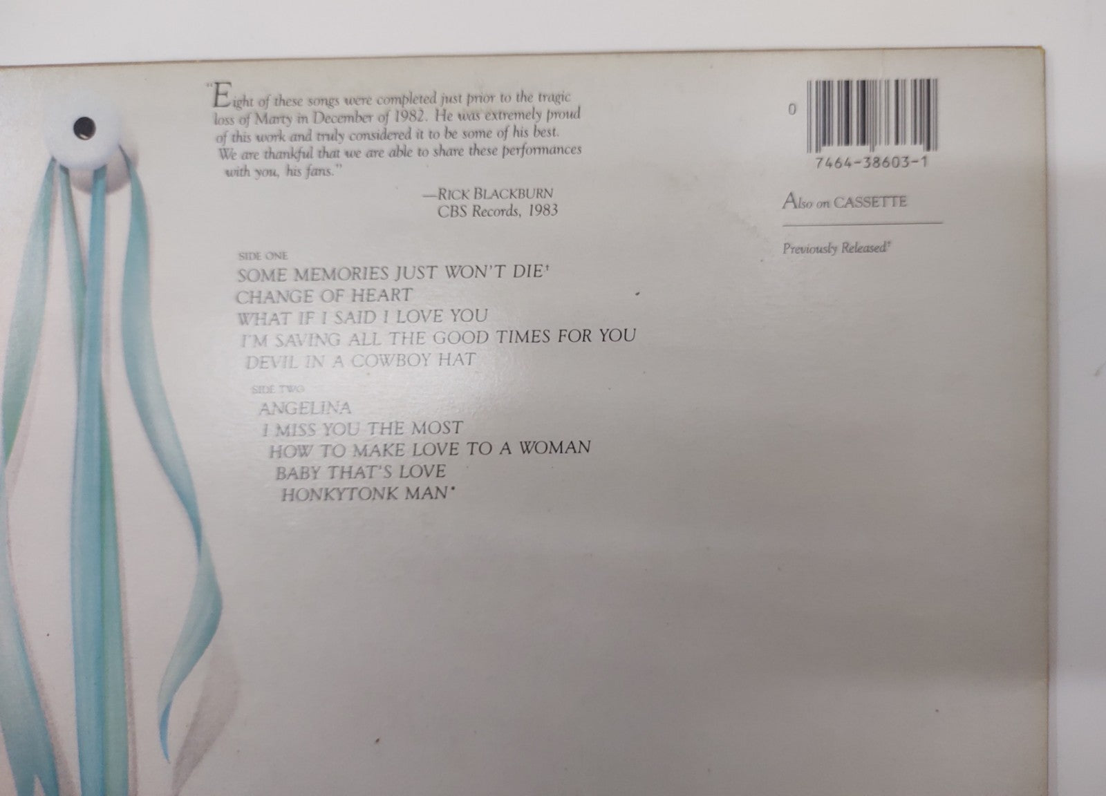 Marty Robbins – Some Memories Just Won’t Die Vinyl LP Columbia Country