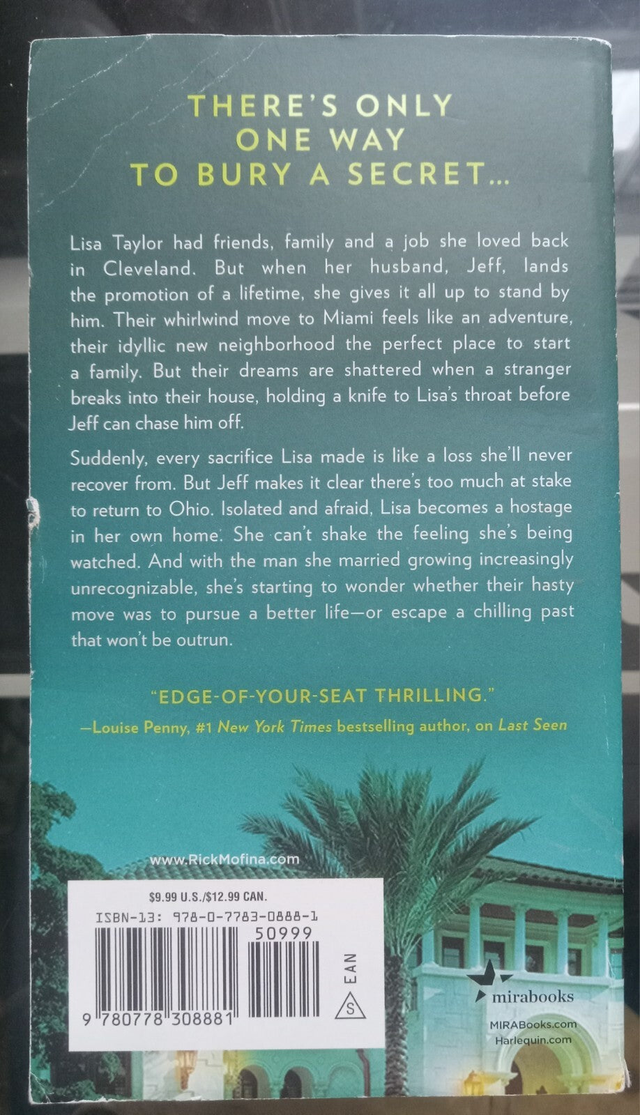 The Lying House by Rick Mofina – Paperback VG