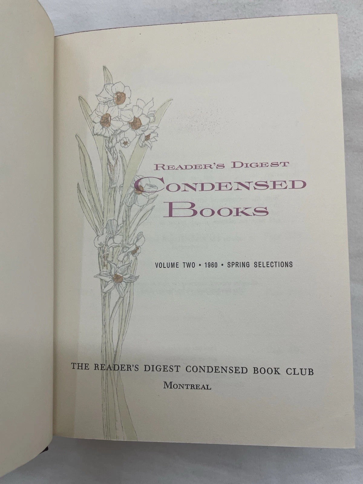 RD Condensed Books 1960 HC W/slipcover First Edition