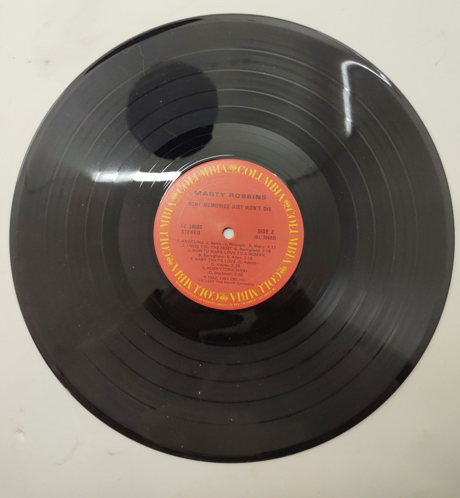 Marty Robbins – Some Memories Just Won’t Die Vinyl LP Columbia Country