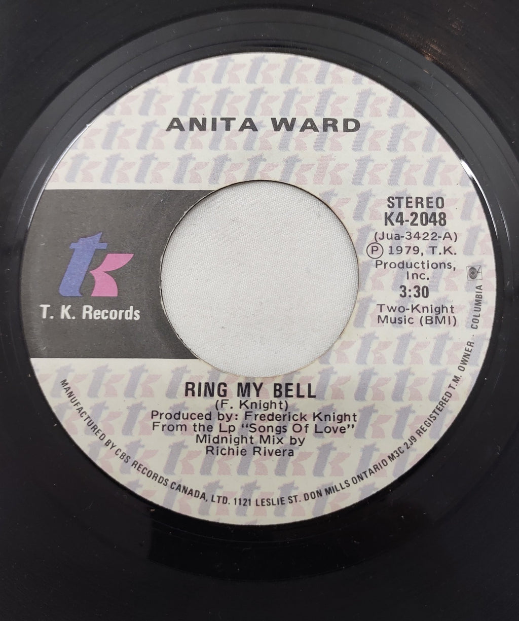 Anita Ward – Ring My Bell 7” TK K4-2048 Canada 1979 Disco