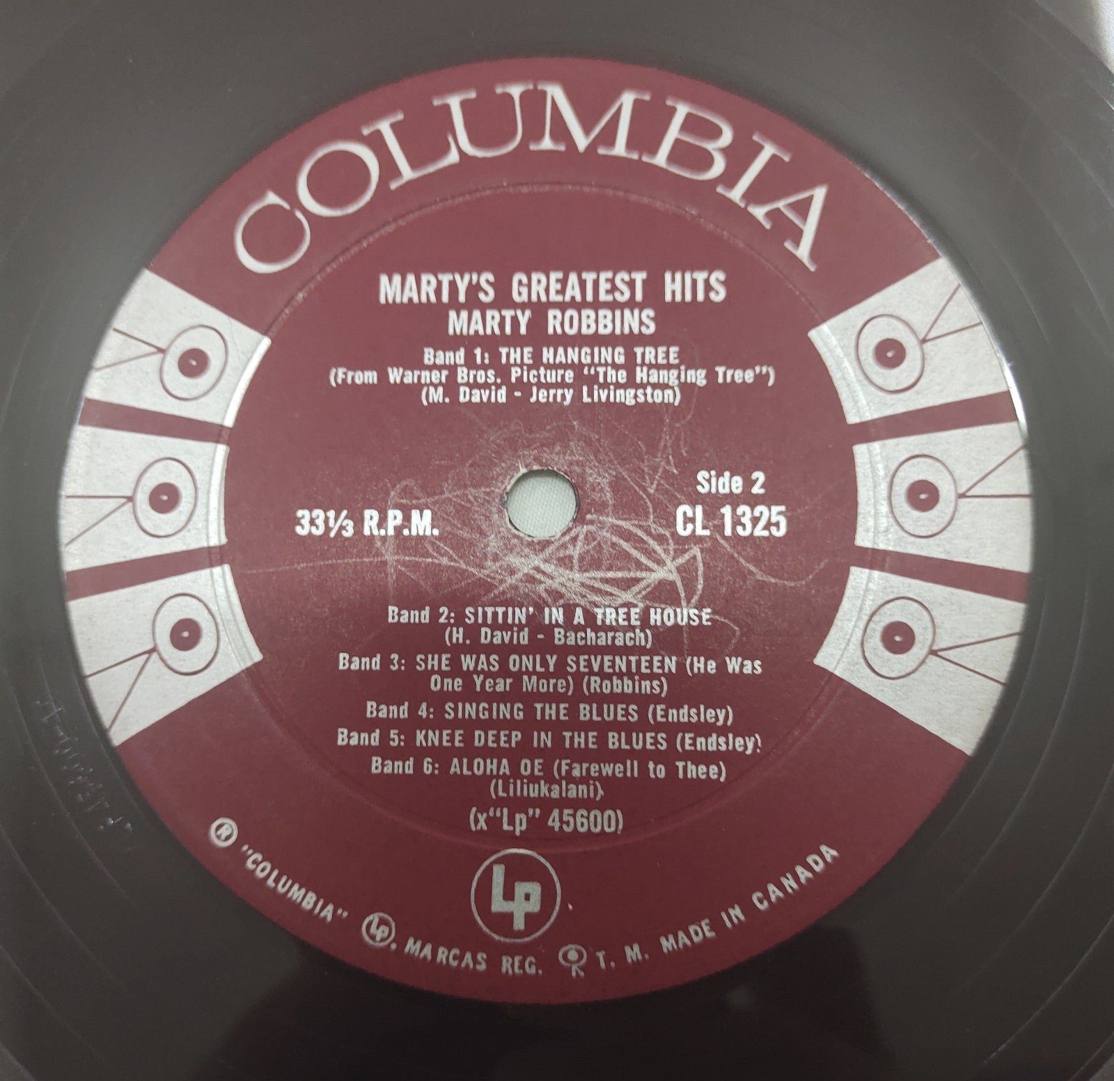Marty Robbins – Marty’s Greatest Hits Columbia CL-1325 33⅓ RPM LP
