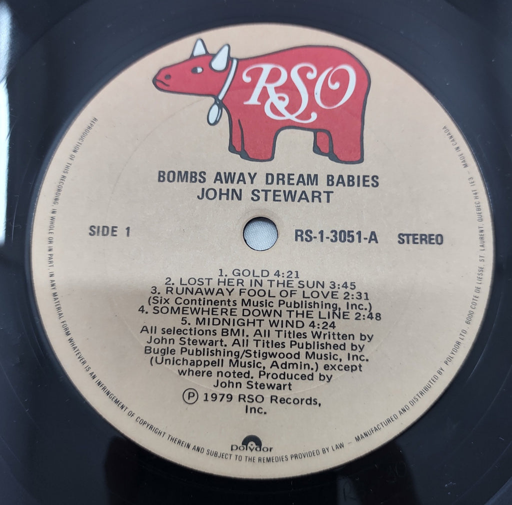 John Stewart – Bombs Away Dream Babies LP RSO RS-1-3051 1979 Folk Rock