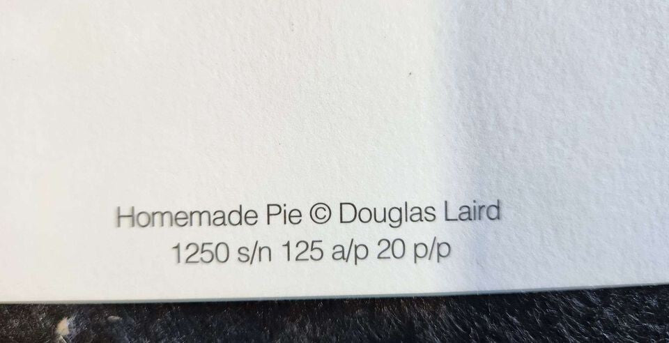 Doug Laird "Homemade Pie" Signed Limited Edition Watercolor Print