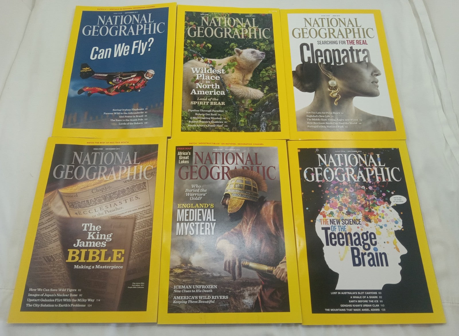 Nat Geo Magazine With Slipcover July To December 2011