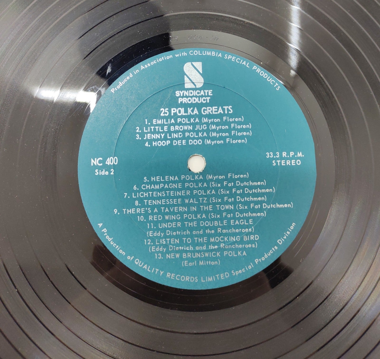 25 Polka Greats Vol.1 Vinyl LP (1971) K-Tel – Vintage Polka Collection