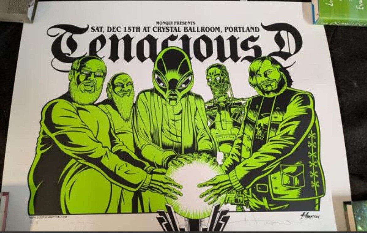Justin Hampton 'Tenacious D at The Crystal Ballroom' – Limited Edition Print