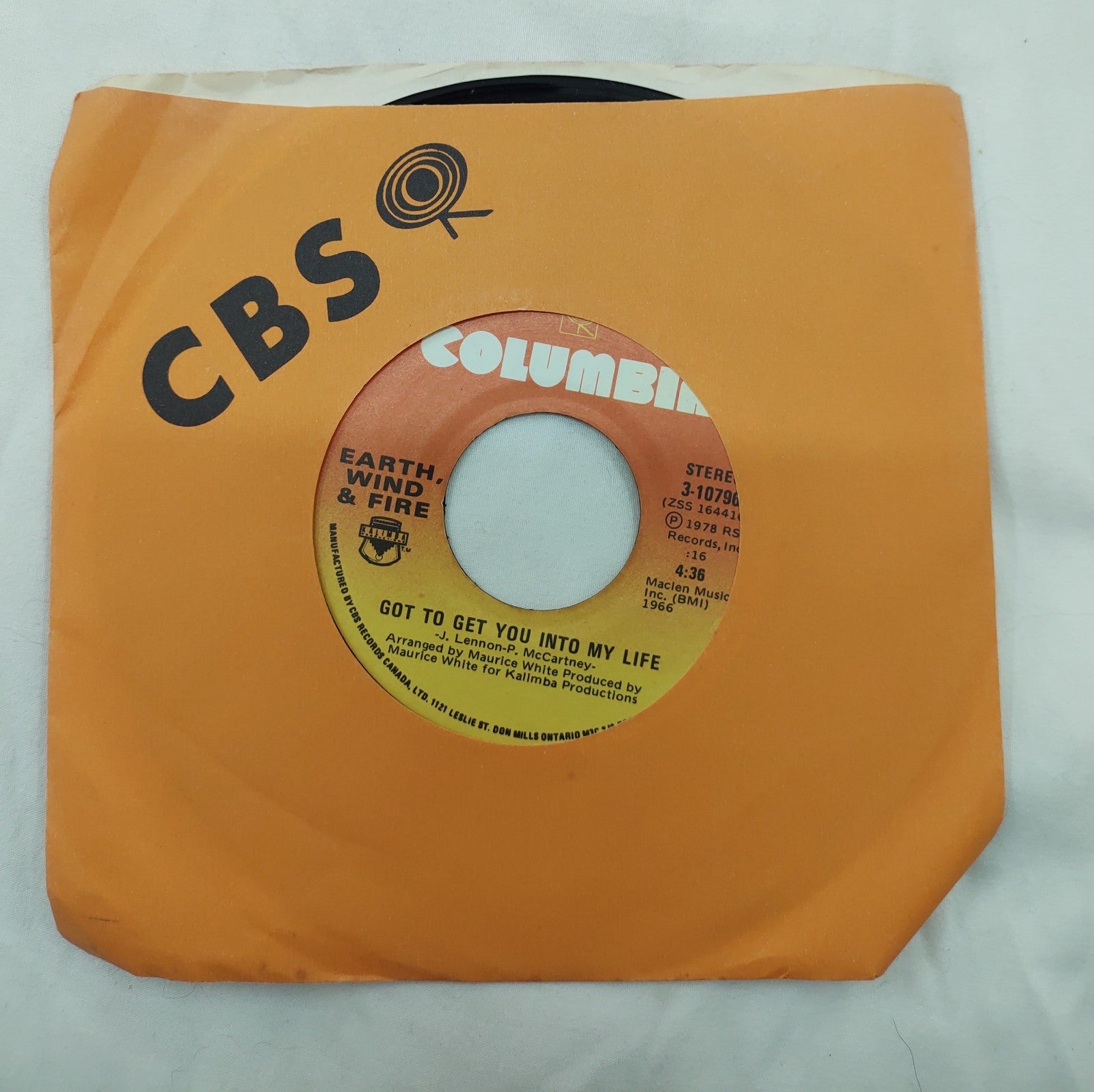 Earth, Wind & Fire: I'll Write a Song for You (7" Vinyl) 3-10796, ZSS 164411