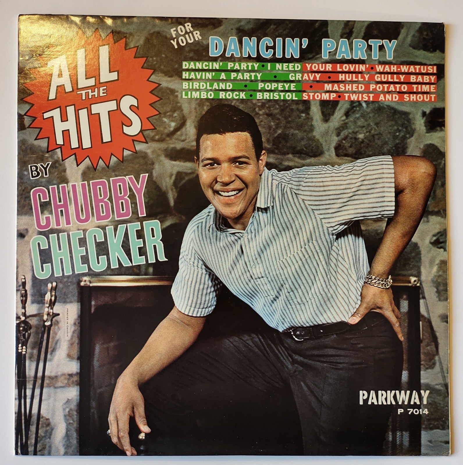 All The Hits By Chubby Checker Nova Parkway P-7014 1963 Pop LP