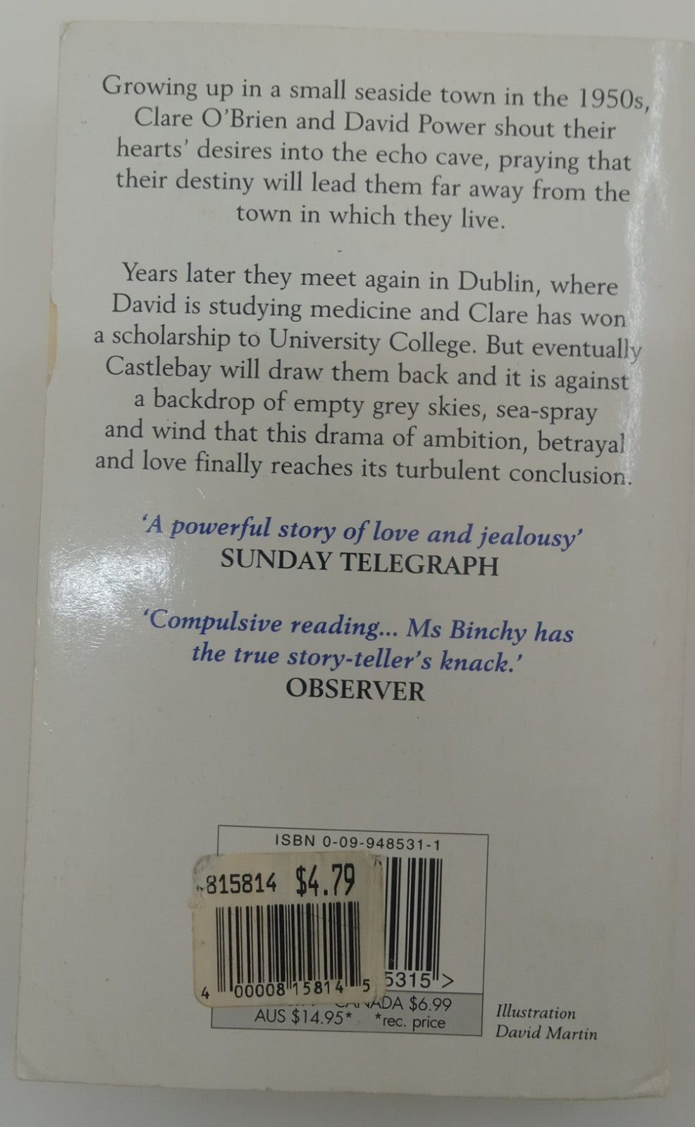 Echoes by Maeve Binchy Irish Family Drama Fiction Romance Paperback