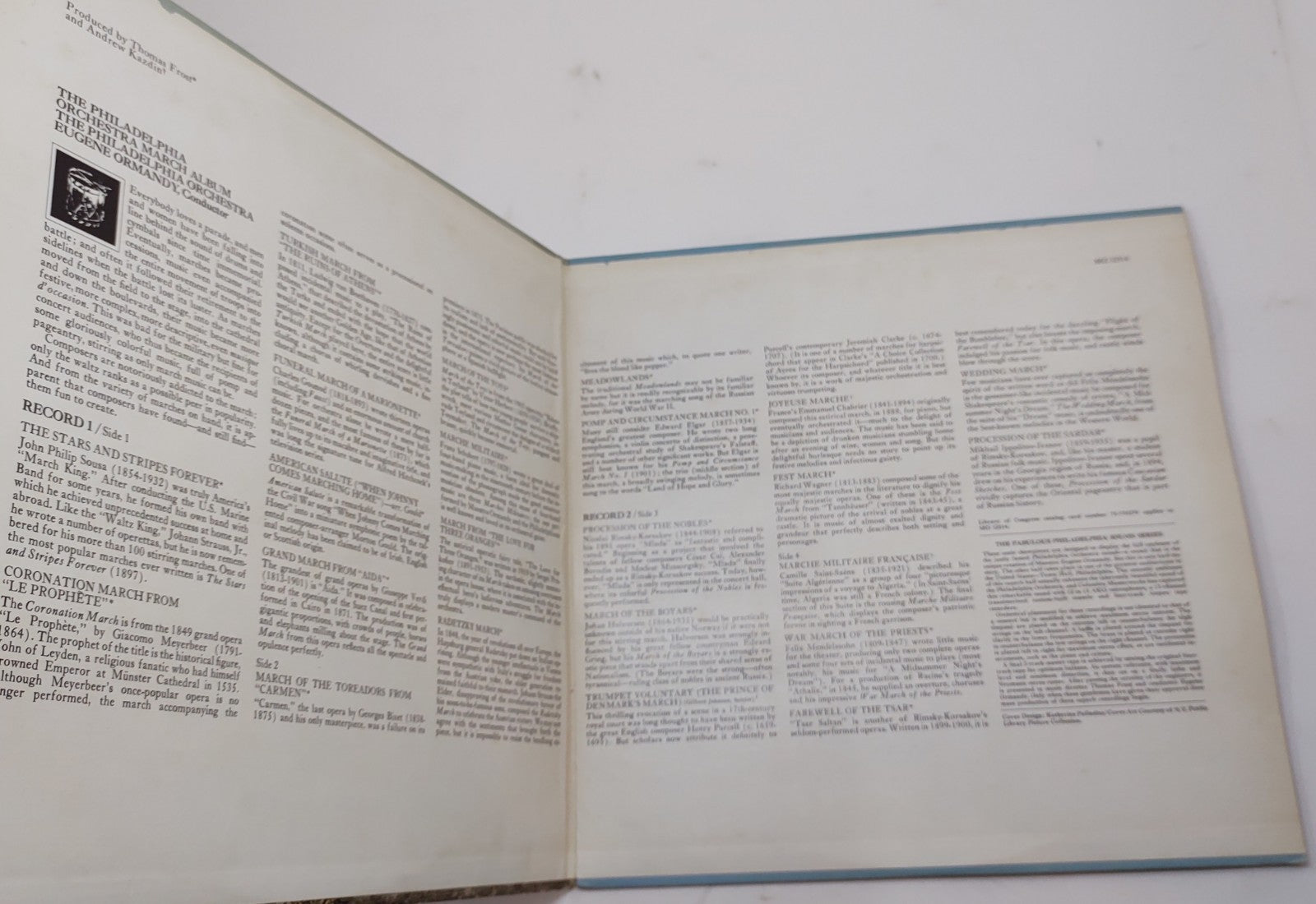 The Philadelphia Orchestra – March Album 2xLP Eugene Ormandy Columbia